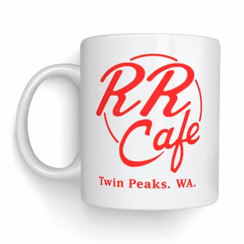 Zavvi Twin Peaks Damn Good Coffee Mug, White and Multicolour Ceramic Mug