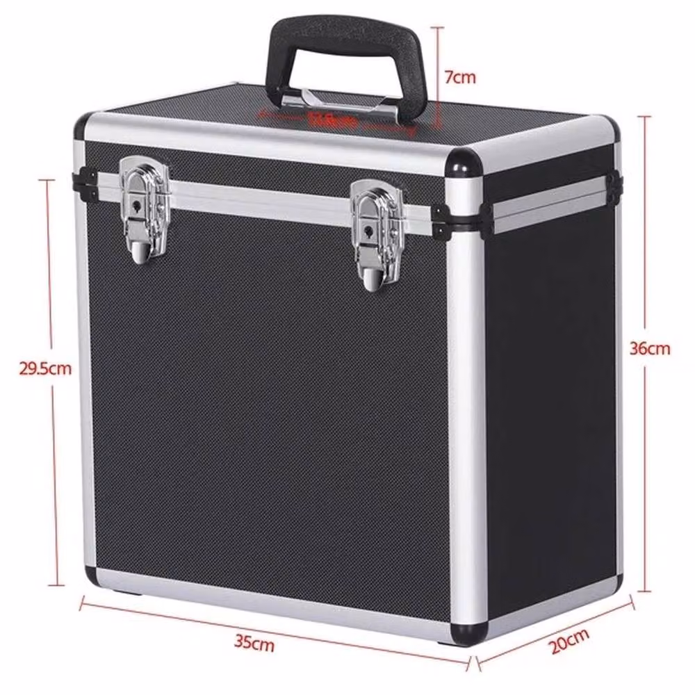 EONLION Black Aluminum Storage Box Case – 2