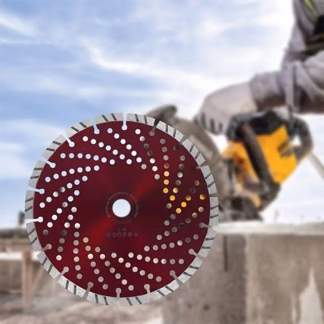 Kelvenix Red Diamond Cutting Disc for Stone, Tile, Concrete and Brick, Diameter: 230 mm