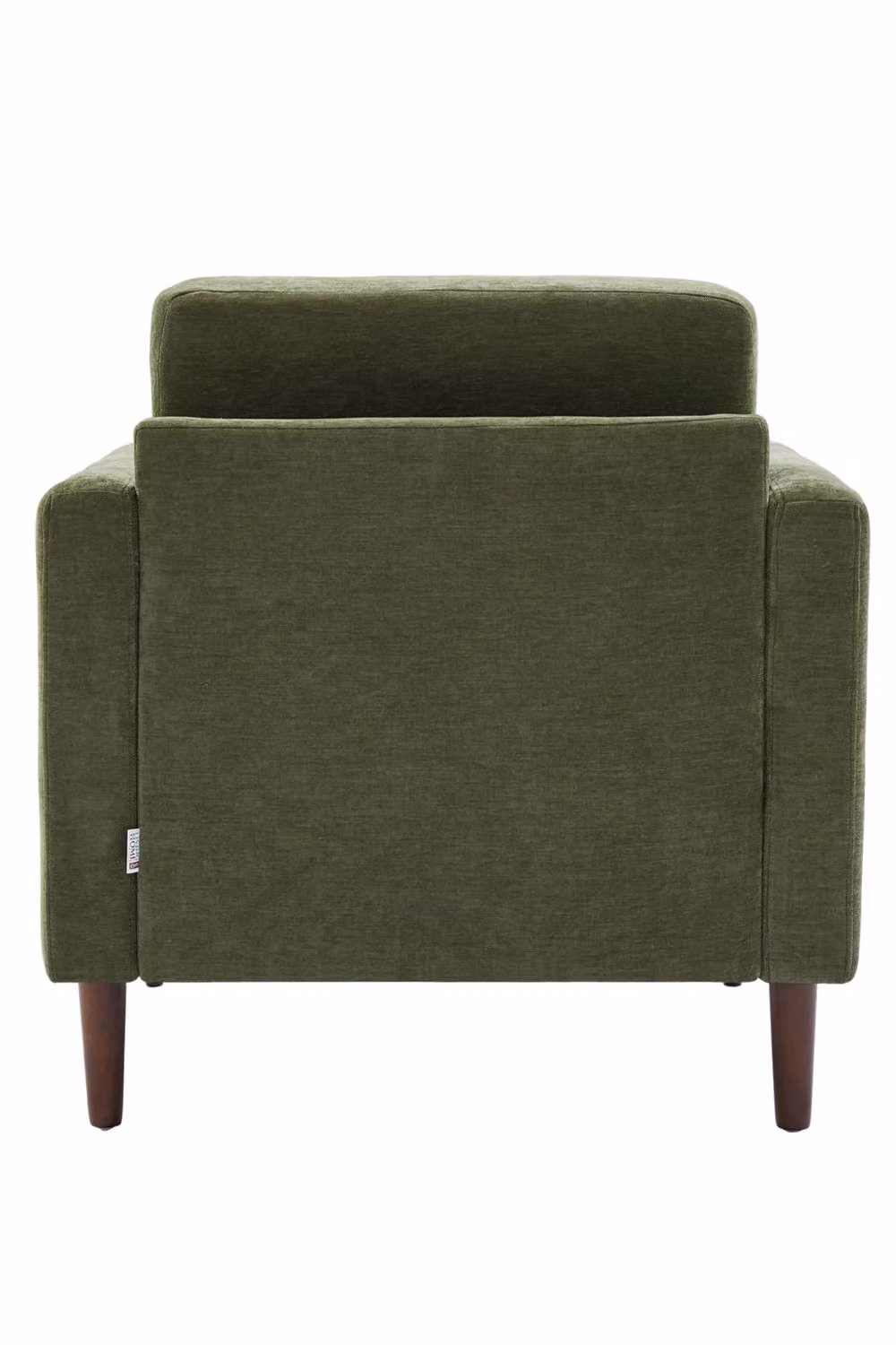 Living and Home Mid-Century Single Sofa Armchair in Green Fabric – 3