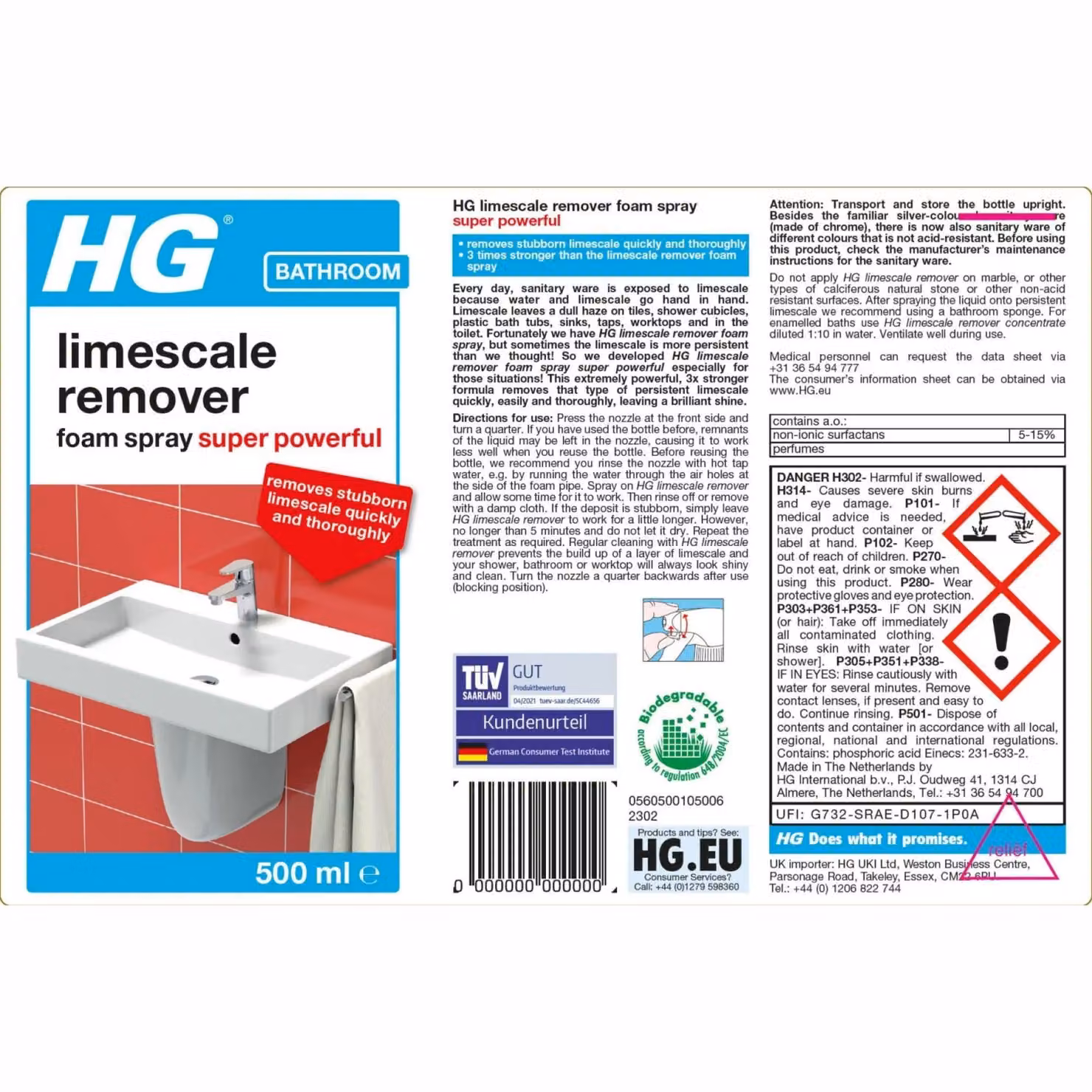 HG Limescale Remover Spray 500ml – 2