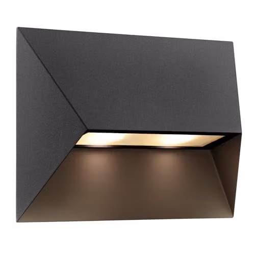 Nordlux Pontio Modern Black Metal Outdoor Wall Light for Garden, GU10, IP54, Mains Powered, H: 27.0 cm x W: 9.0 cm x D: 19.0 cm