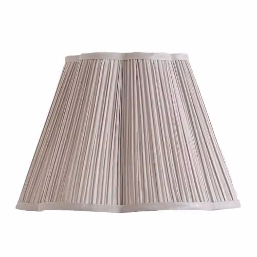 ValueLights Loralei Grey Modern Fabric Cone Lamp Shade with Reducer Ring