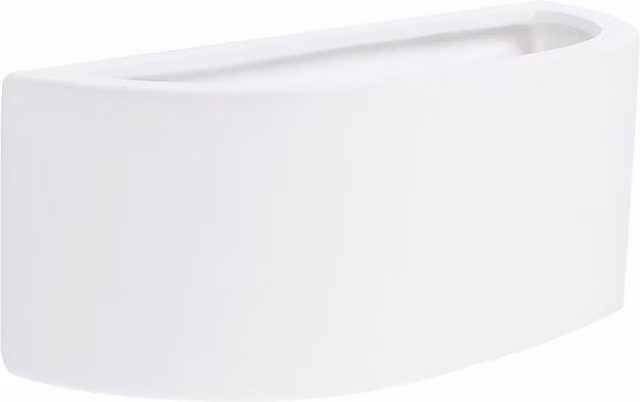 ValueLights Ceramic White Paintable Up and Down Wall Light with E14 Socket