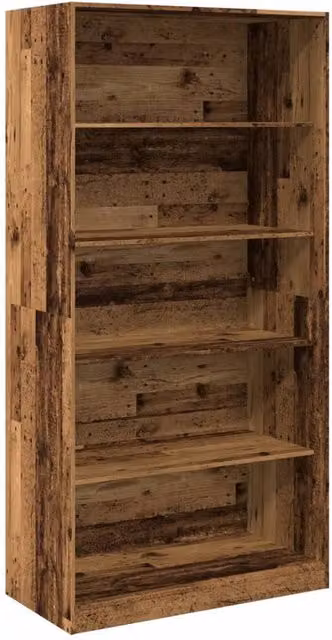 Berkfield Home Old Wood Wardrobe in Brown, W/D/H: 100 x 50 x 200 cm
