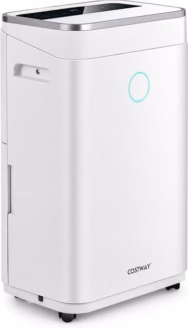 Costway Home Dehumidifier in White with 25L Daily Capacity and 6.5L Water Tank – 1