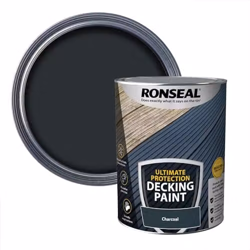 Ronseal Ultimate Decking Paint in Charcoal Grey, 5 l – 1