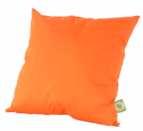 Bean Lazy Waterproof Outdoor Garden Seat Cushion in Orange with Removable Washable Polyester Cover, W/D/H: 45 x 45 x 45 cm