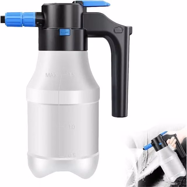 SPETLEK Battery Powered Portable Car Foaming Sprayer Bottle, White, 1.5 l – 1