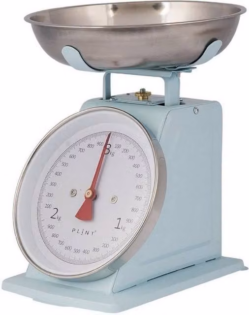 GM Garden and Home Manual Kitchen Weighing Scales in Blue, W: 14 cm, D: 21 cm, H: 25.5 cm