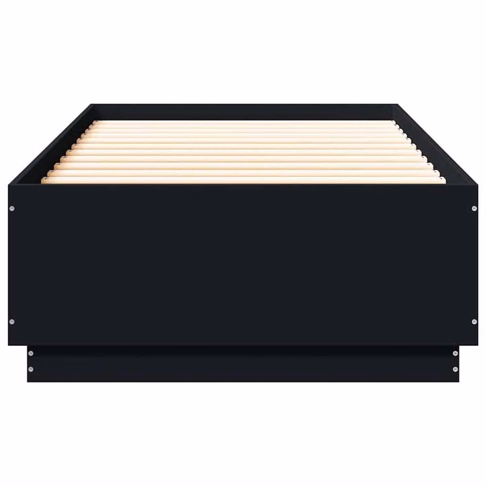 Berkfield Home Modern Black Bed Frame W/D/H: 100 x 200 cm – 4