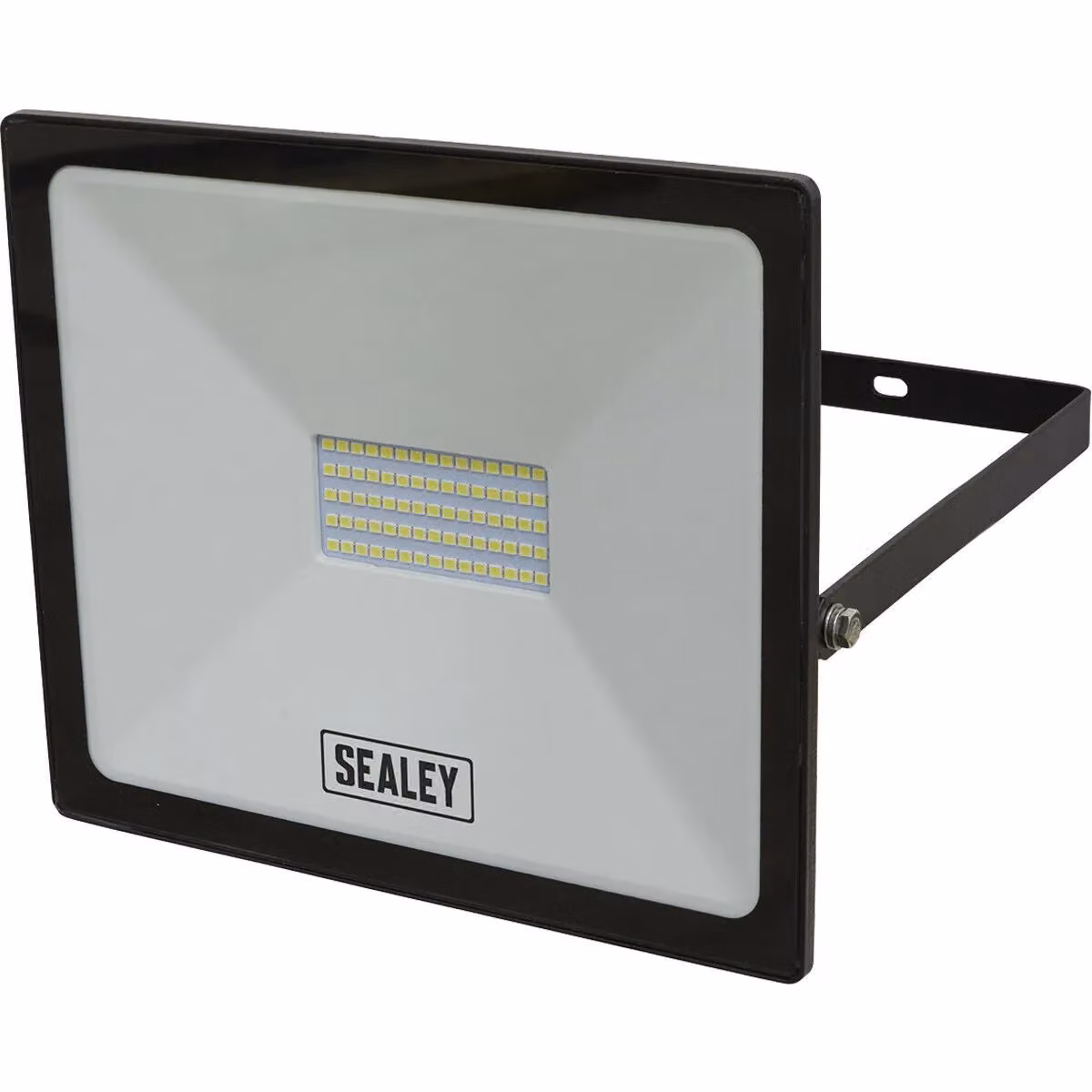 Loops Extra Slim LED Floodlight with Wall Bracket, 50W, 4500 Lumens, IP65 Rated, Black/Multicolour – 3