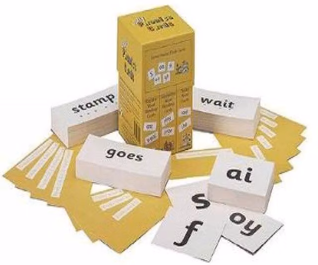 Jolly Phonics Multicolour Paper Cards in Yellow – 2