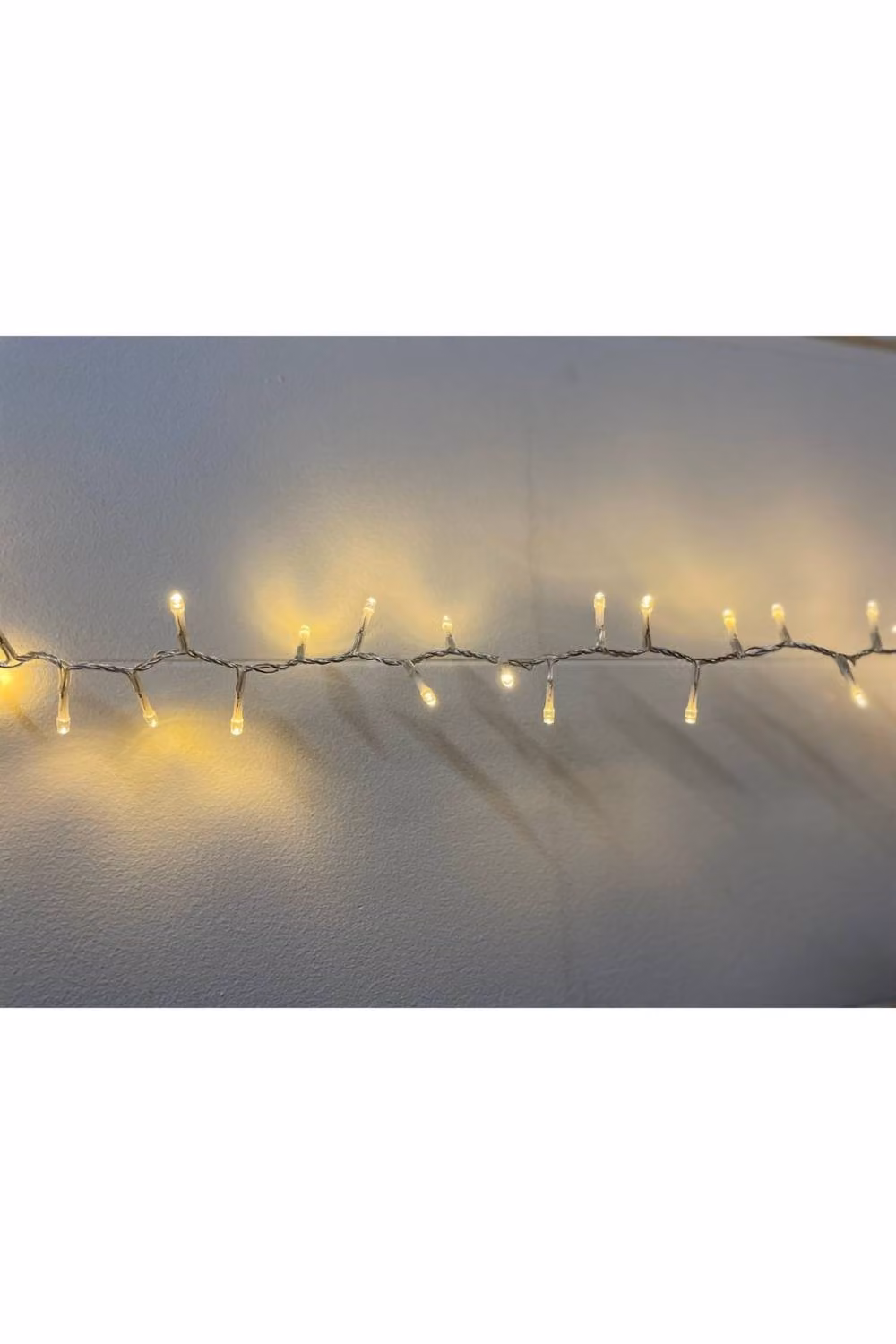 KDMD Warm White LED Christmas String Lights in Silver and White – 2
