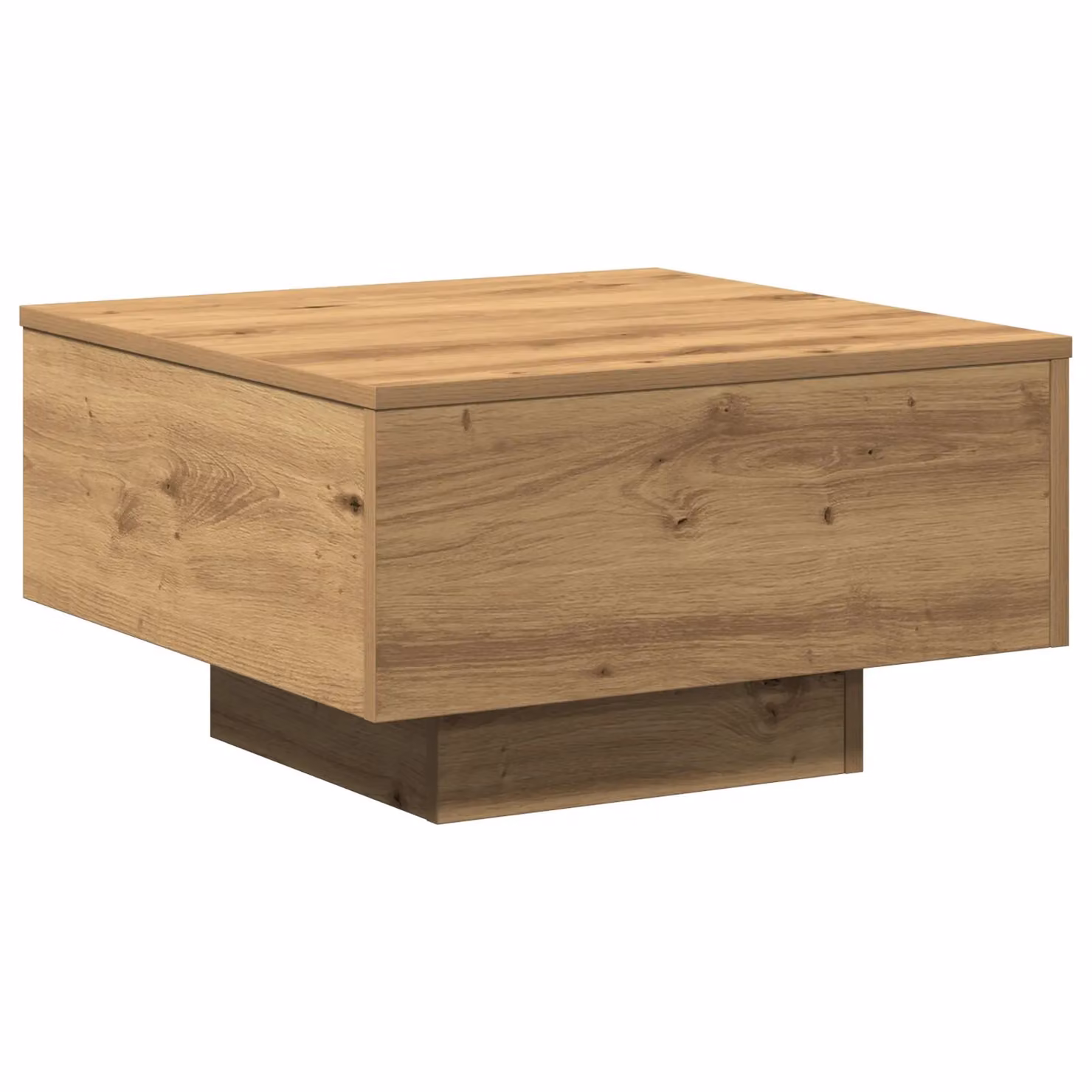 Berkfield Home Artisan Oak Solid Wood Couch Table, Brown, W/D/H: 55 x 55 x 31 cm – 2