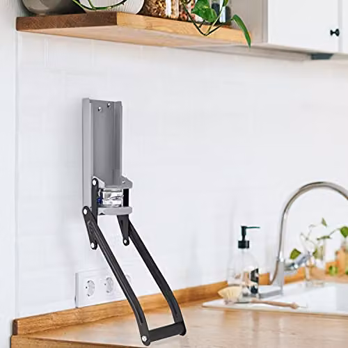 Joeji's Kitchen Stainless Steel Can Crusher Press in Grey and Silver for Recycling Cans and Plastic Bottles – 4