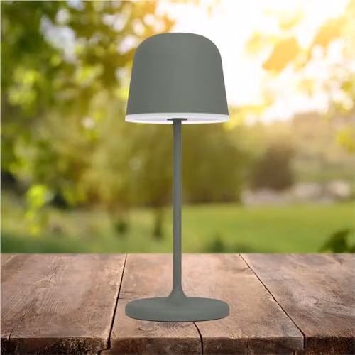 Loops Green and Silver Metal LED Table Lamp with E14 Bulb Included – 2