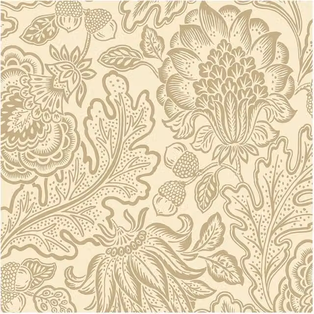 Belgravia Fernhurst Trail Floral Botanical Wallpaper in Beige – 1