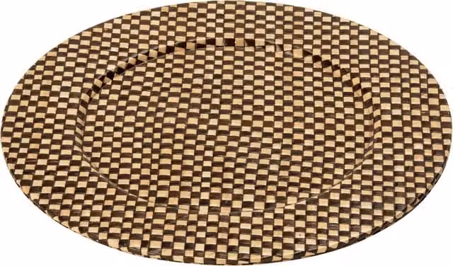 Orsina Pandanus Charger Plate in Brown – 1