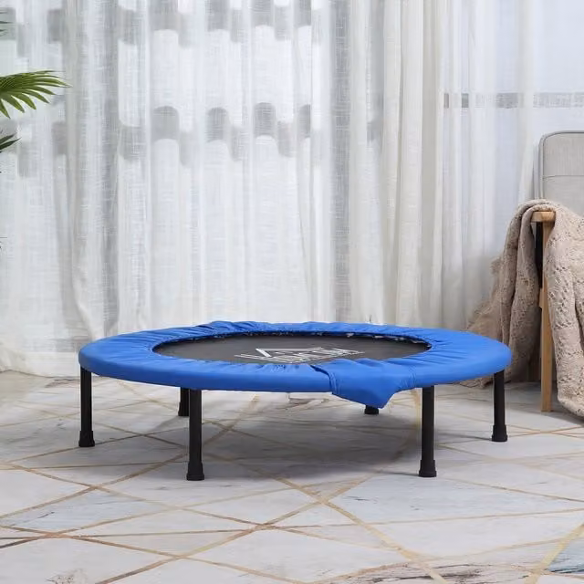 HOMCOM Aerobic Fitness Trampoline in Blue