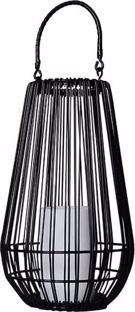 ValueLights Black Metal Outdoor Wire Lantern for Tealights