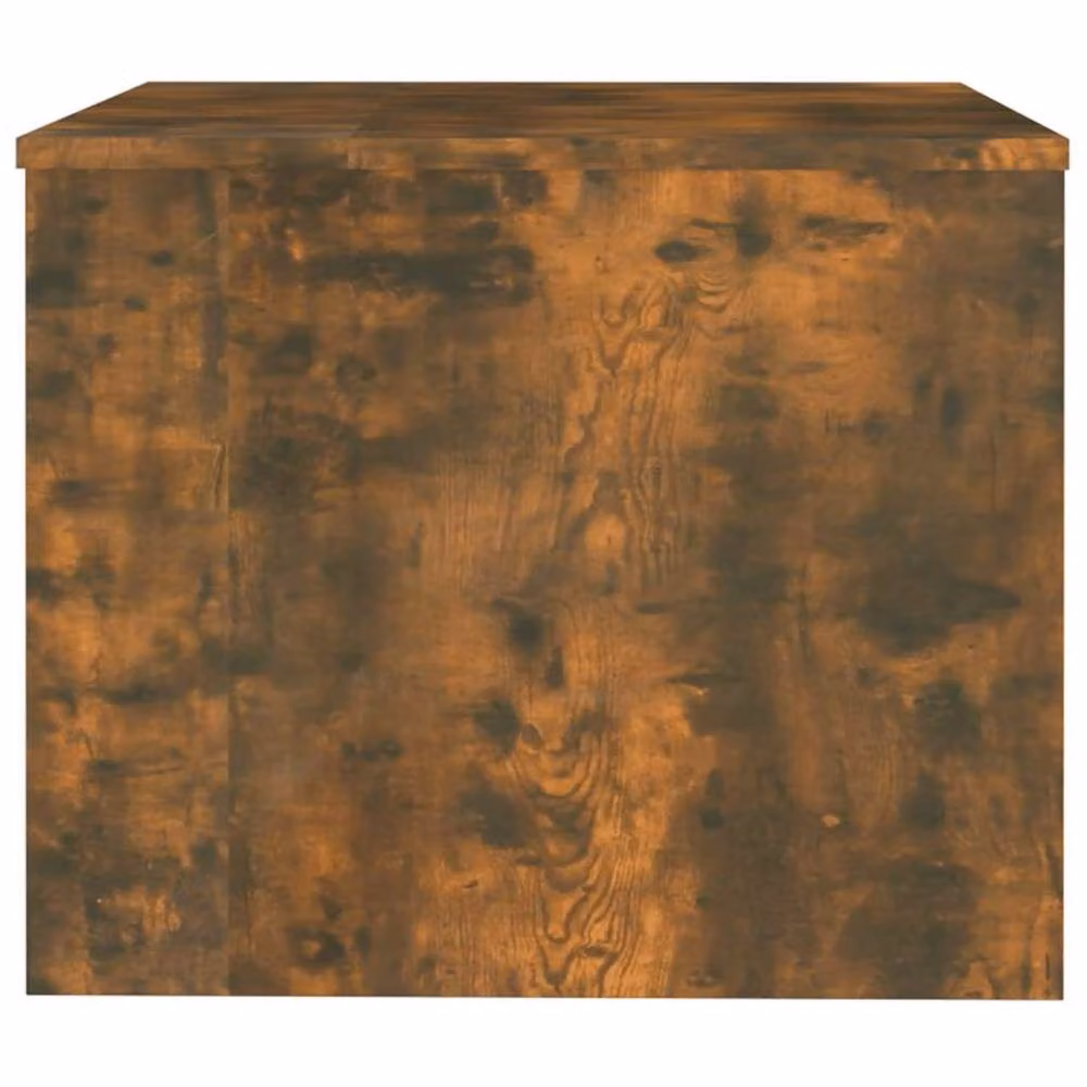 Berkfield Home Modern Smoked Oak Coffee Table in Brown, W/D/H: 80 x 50 x 40 cm – 3