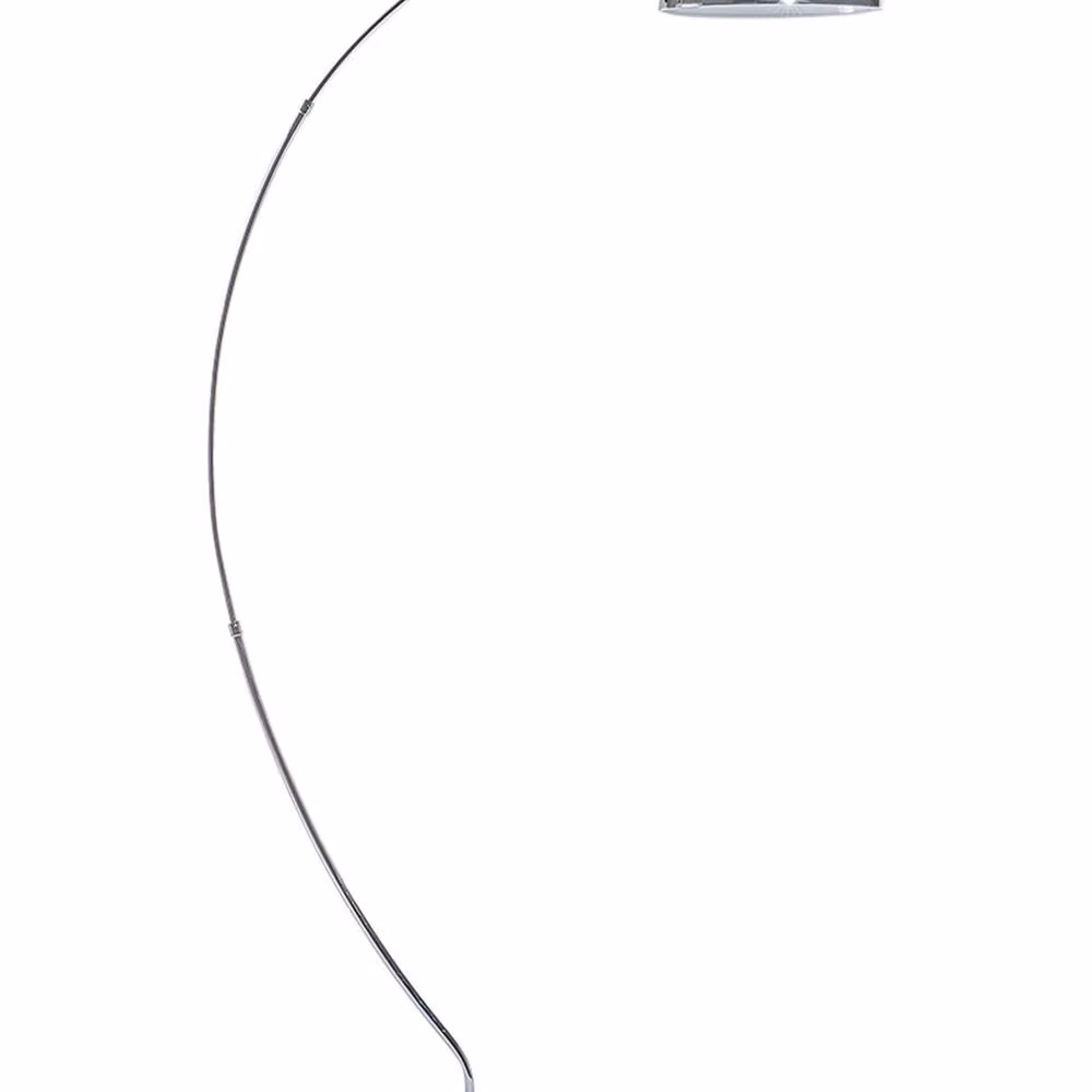 Wyld and Coco Arc Floor Lamp in Silver Chrome, Height: 188 cm – 2