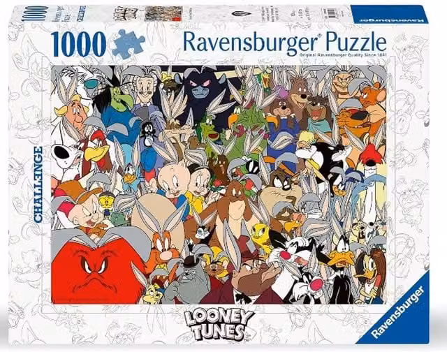 Ravensburger Looney Tunes 1000 Piece Character Jigsaw Puzzle, Multicolour