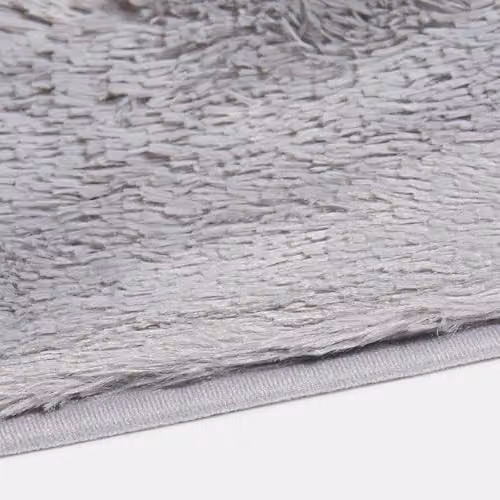 OHS Grey Modern Soft Fluffy Rectangular Area Rug, W: 80 cm, D: 150 cm – 2
