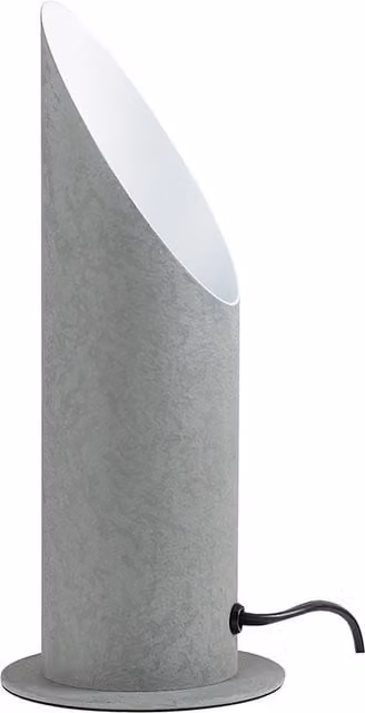 ValueLights Grey Cement Stone Effect Metal Floor Standing Uplighter Wall Wash Lamp