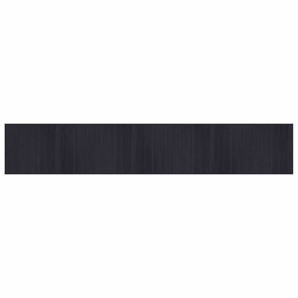 Berkfield Home Rectangular Bamboo Rug in Black, W/D/H: 70 x 400 cm – 3