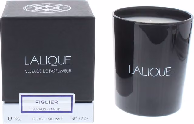 Lalique Black Scented Tabletop Candle, 190g