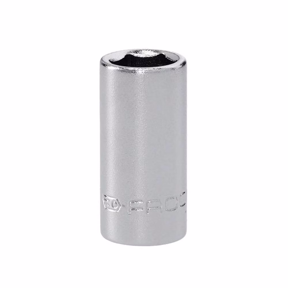 Facom 8mm 6-Point Standard Socket 1/4in Drive in Silver Chrome Vanadium Steel – 2