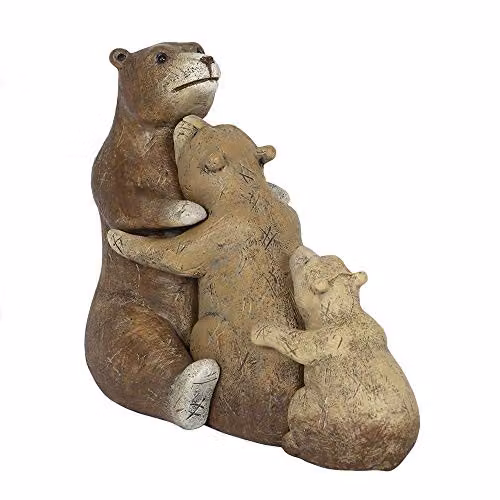 Something Different Brown Bear Family Tabletop Ornament, H 12 cm x W 10 cm – 1