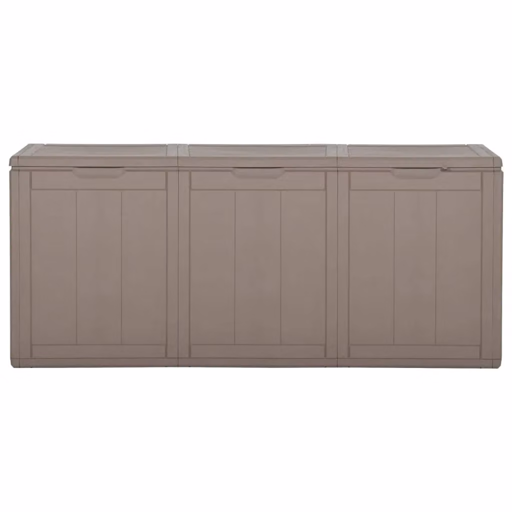 Berkfield Home Garden Storage Box, 270L, Brown Rattan Style Plastic – 2