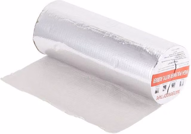 FLAVORA Silver Waterproof Butyl Sealing Tape for Roof Repair, W: 52 cm, L: 520 cm