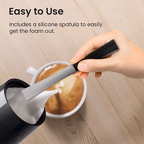 Pro Breeze 4-in-1 Electric Milk Frother, 240ml Automatic Hot and Cold Foam Maker and Milk Steamer in Black – 11