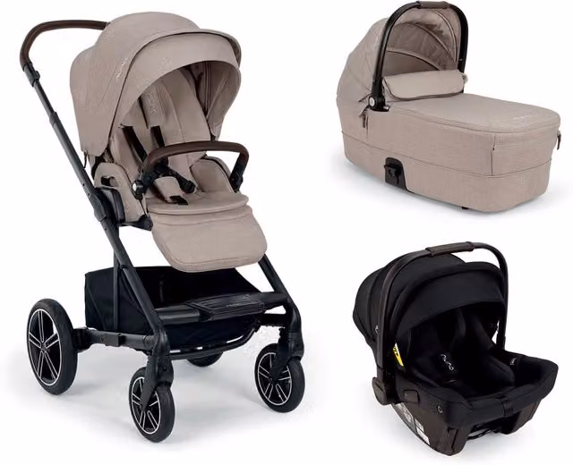 Nuna Mixx Next Pushchair Bundle with Nuna PIPA Urbn Car Seat in Chateau/Caviar