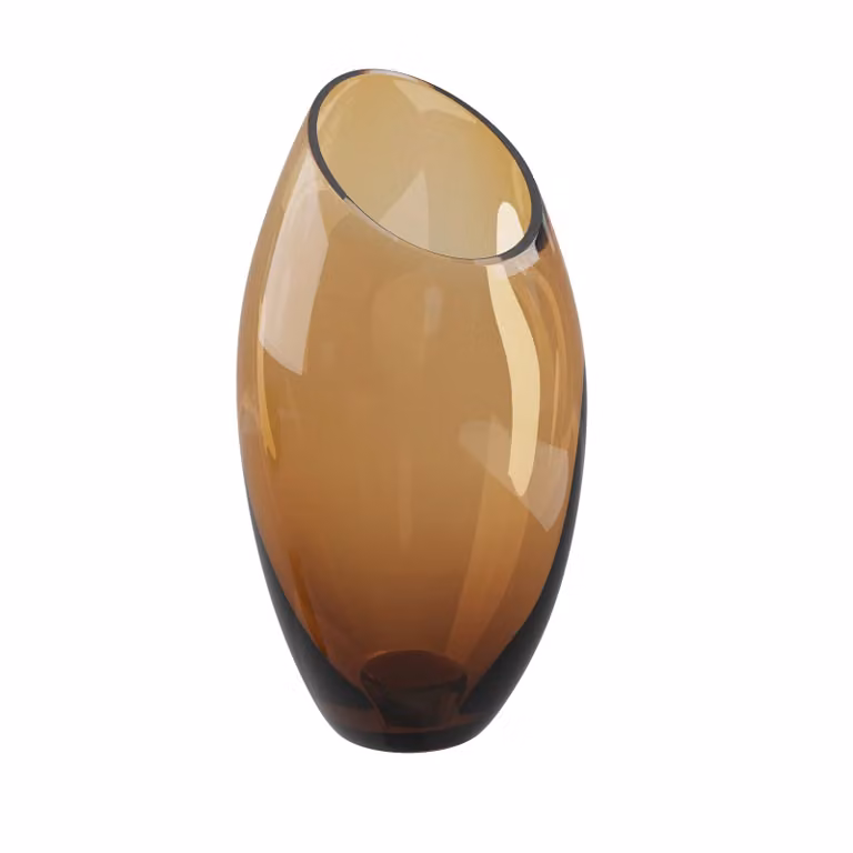 Dome Deco GIA Glass Vase in Brown