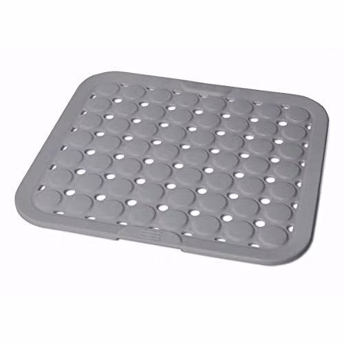 Addis Sink Liner Soft Cushion Protection Kitchen Mat, Light Grey, W: 35.5 cm, D: 30.5 cm, H: 0.33 cm