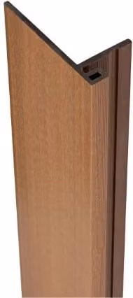 Ecoscape WPC Composite Slatted Cladding Reveal Trim, Spiced Oak, Brown