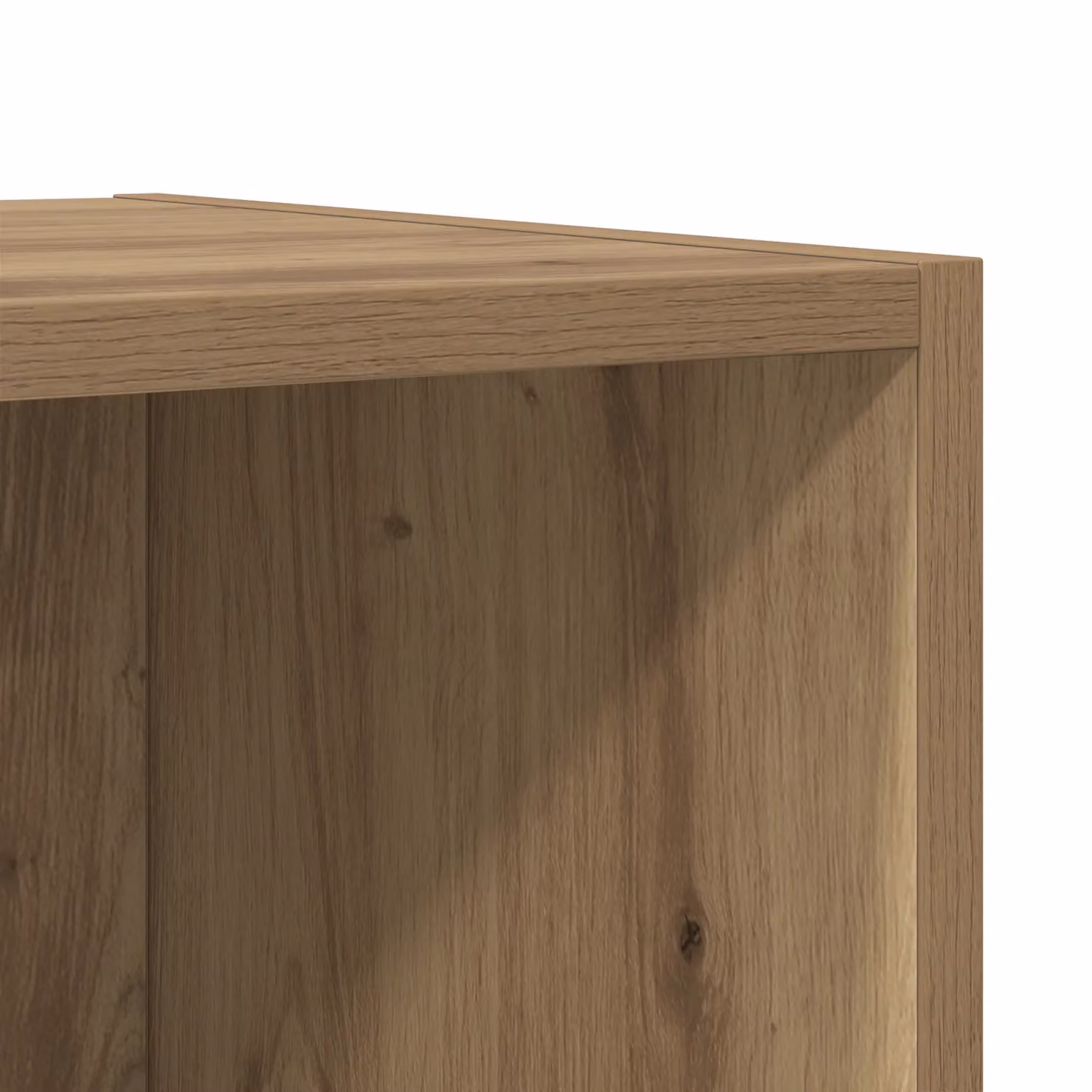 Berkfield Home Artisan Oak Wall TV Cabinet, 2 Piece Set, Brown, W/D/H: 37 x 37 x 72 cm – 3