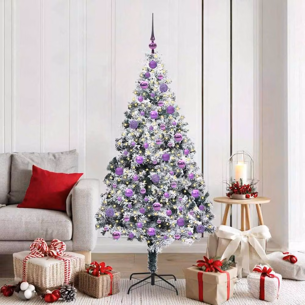 Berkfield Home Green Artificial Christmas Tree with 300 LEDs and Stand, Height: 180 cm – 2