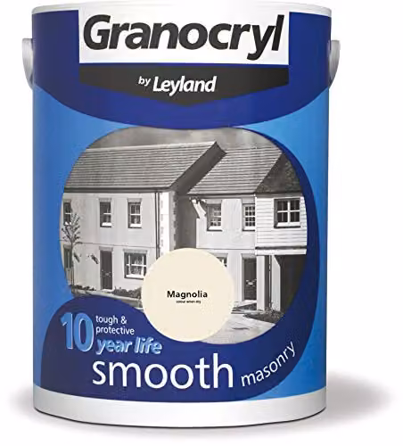 Leyland Granocryl Exterior Smooth Masonry Paint in Beige, 5L