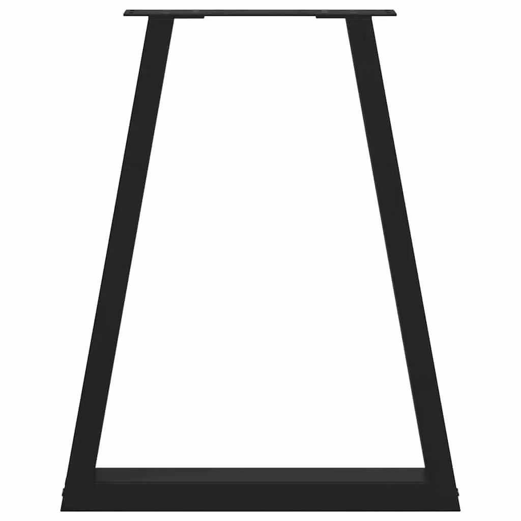 Berkfield Home V-Shape Coffee Table Legs, 2 Pieces, Black Matt Steel, W: 60 cm, H: 72-73 cm – 4