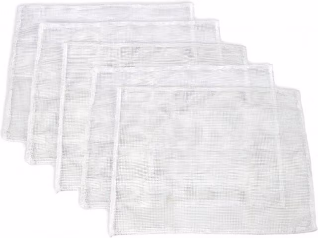 KuKoo White Nylon Mesh Fruit Press Straining Bags, 6 l