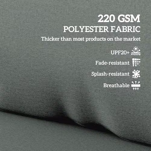 Outsunny 2 Seater Pallet Furniture Cushions, Charcoal Grey, 20 cm Thick, UV-Resistant and Water-Repellent – 4