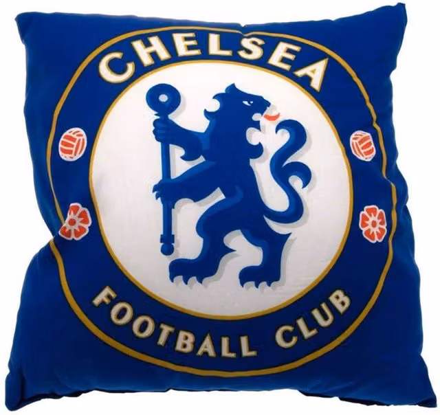 Chelsea FC Official Football Crest Square Cushion in Blue and White – 4