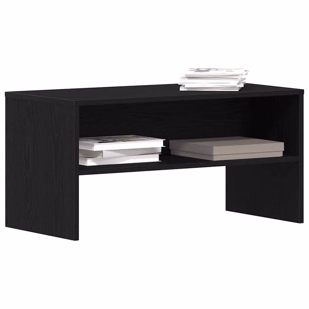 Berkfield Home Modern Black Oak TV Cabinet in Matt MDF, W/D/H: 80 x 40 x 40 cm – 4
