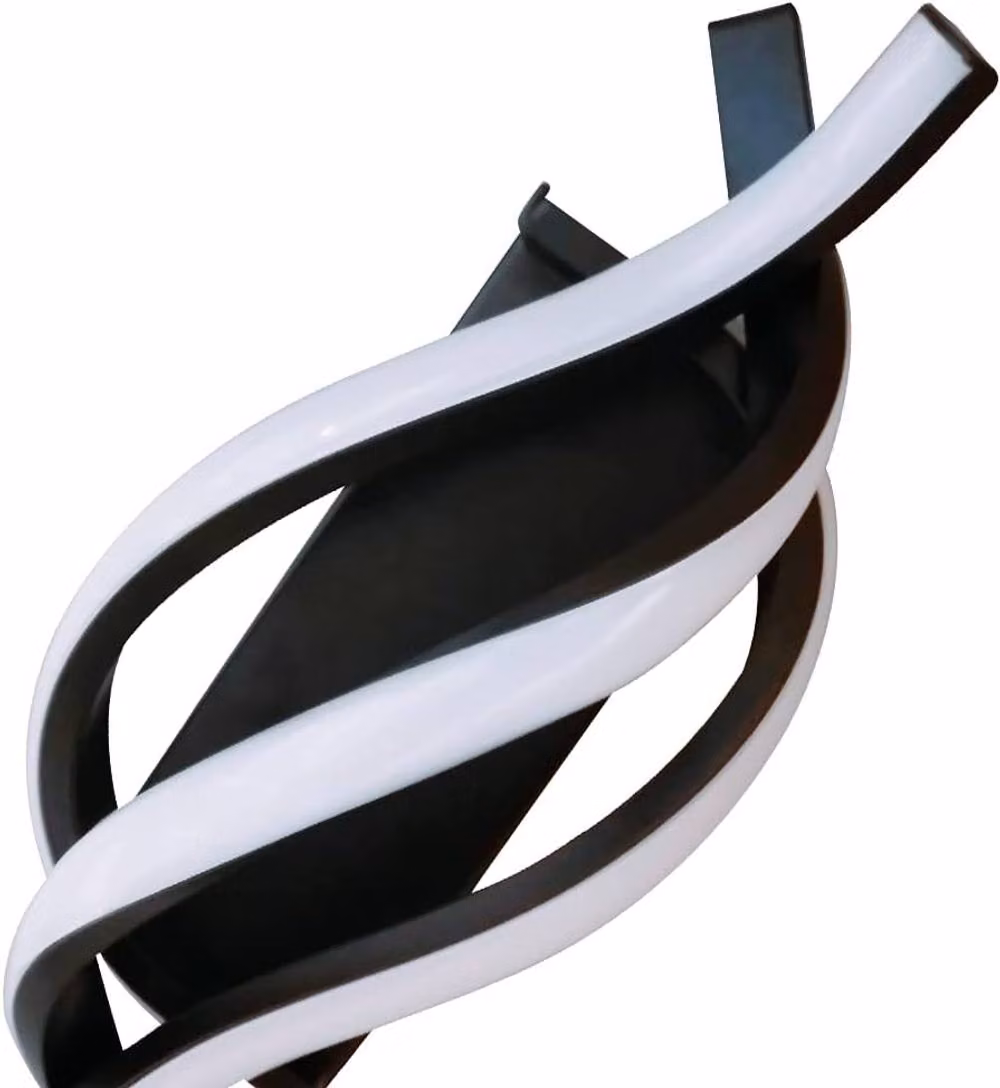 Goeco Modern LED Wall Light in Black with 22W Cool White 6500K Output – 6